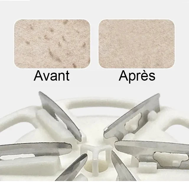 Rase bouloche. Déboulocheur. Avant après